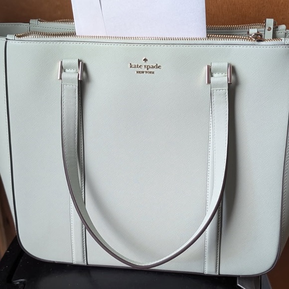 Kate Spade Light Lime Green Tote Bag